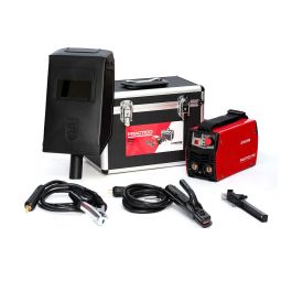 Solter Práctico 130 Soldador Inverter de 130A, Maletín de Aluminio, Cepillo-Piqueta, Pantalla de Mano, Tig por Raspado, Regulación Digital