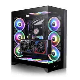 Thermaltake CTE E660 MX Caja PC Midi Tower Negra, compatible con ventiladores 120mm y 140mm, bahías para discos de 2.5" y 3.5"