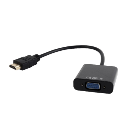 Gembird A-HDMI-VGA-03 adaptador de cable de vídeo 0,15 m HDMI tipo A (Estándar) VGA (D-Sub) Negro Precio: 9.5000004. SKU: S5600762