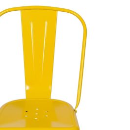 Silla Apilable Amarillo Metal Dallas 45 X 52,50 X 85 cm
