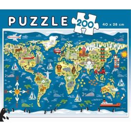 Puzzle 200 piezas mapamundi Puzzle 200 piezas mapamundi