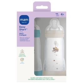 MAM 9001616836633 Set 2 Biberones Easy Start Anticólico 320 ml Tetina Flow 3 Ocean + Sand MAM 9001616836633 Set 2 Biberones Easy Start Anticólico 320 ml Tetina Flow 3 Ocean + Sand
