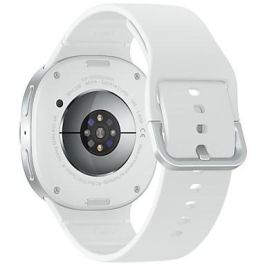 Samsung Galaxy Watch8 44mm Wi-Fi Smartwatch Plata con Correa Blanca, Pantalla AMOLED 1.5", 32GB, GPS