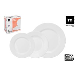 La Mediterranea Vajilla 12Pcs Red.Opal "Temara" 26.5 cm, 20.5 cm, 19 cm (2 Unidades) Precio: 23.50000048. SKU: B16FXJSZNP