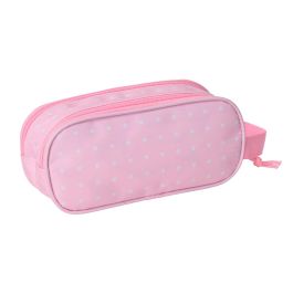 Safta Portatodo Doble 3D Minnie Mouse. Estuche escolar organizador con doble compartimento 21x8x6 cm