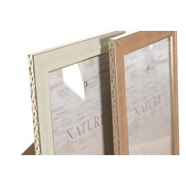 Marco Foto 20X25 Scandi DKD Home Decor Marron Beige 2 x 30.5 x 25 cm (12 Unidades)