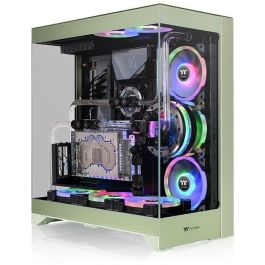 Thermaltake CTE E550 TG Caja PC Midi Tower Verde con Soporte para Ventiladores de 120/140mm y Discos 3.5/2.5 pulgadas