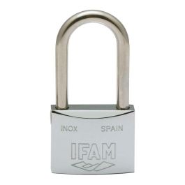 Ifam Candado Inox 30al 30mm Arco Largo con 2 llaves Acero Inoxidable alta resistencia