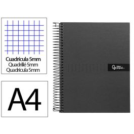 Cuaderno Espiral Liderpapel A4 Micro Crafty Tapa Forrada 120H 90 gr Cuadro 5 mm 5 Bandas 4 Colores Color Negro Precio: 7.49999987. SKU: B149GY44TK