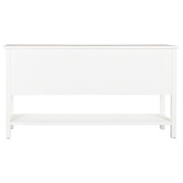 DKD Home Decor Buffet Tradicional Blanco Natural Madera Abeto y MDF 160 x 40 x 86 cm