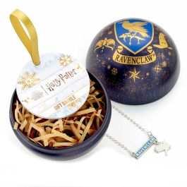 THE CARAT SHOP Colgante Ravenclaw + Bola de Navidad Harry Potter, 40cm, Aleación Cinc, 8.5cm Diámetro