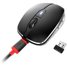 Cherry MW 8C Advanced Ratón Inalámbrico RF Wireless + Bluetooth 3000 DPI Negro Gris Ambidextro Recargable USB-C