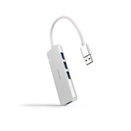 Hub USB NANOCABLE Plateado