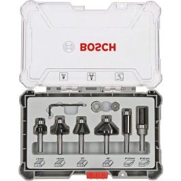 Bosch Professional 2607017468 - Caja de 6 fresas de afeitar/chaflanar/redondear con vástago de 6 mm