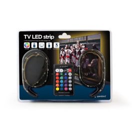 GEMBIRD Tira de LED, 2 x 50 cm, USB, Para Mesa Gaming y TV