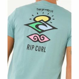 Camiseta de Manga Corta Hombre Rip Curl Search Icon Tee Azul