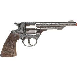 Gonher Revolver de Juguete con 8 Tiros, Color Plata, 22x5x3,5 cm, para Niños +3 Años