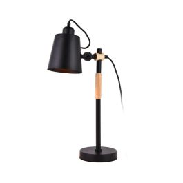 Edm Flexo vintage simple madera/metal E27 60W Ø15x54cm - Lámpara sobremesa Precio: 42.95000028. SKU: S7902689