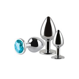 Plug Anal S Pleasures Azul Plateado