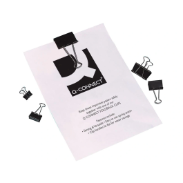 Q-connect Pinza Sujetapapeles Metalica Reversible N.1 19 mm Caja 10 Unidades