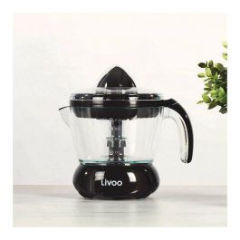 Livoo DOD131B Prensa de Cítricos Eléctrica con Recipiente de 700 ml y Doble Cono - Negro