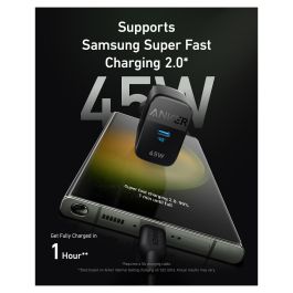 Anker 313 Charger 45W USB-C Cargador Negro