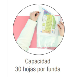 Oxford 400146217 Carpeta de Fundas A4, 30 Fundas, Tapa Plástico, Cierre Goma, Colores Surtidos