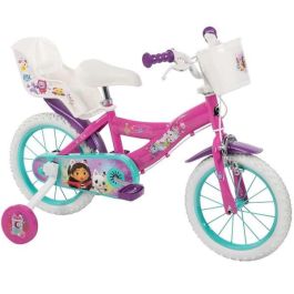Toimsa Bicicleta Gabby Dollhouse 14 Pulgadas para Niñas 4-6 Años Rosa
