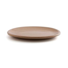 Anaflor Bandeja Oval Barro 33x25 cm Cerámica Liso Beige (9 Unidades) Fabricado en España Apto Horno Microondas Fuego Directo Resistente Choque Térmico Apto Lavavajillas