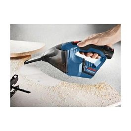 Bosch GAS 12V Aspirador Manual Inalámbrico a Batería, Sin Bolsa, Flujo de Aire 900 l/min, Color Azul