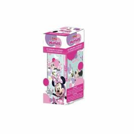Cerdá Set de Papelería para Colorear y Dibujar de Minnie Rosa para Niños y Niñas +3 Años, Incluye Artículos Esenciales, 8x24x8 cm