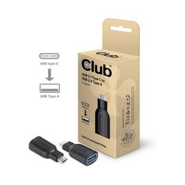 Club3D Adapter USB 3.1 Typ C > USB 3.0 Typ A St/Bu, 5 Gbit/s, 0,043 m, Negro