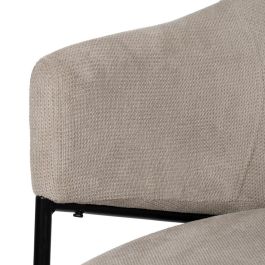 Silla Beige Tejido-Metal 54 X 60 X 78 cm