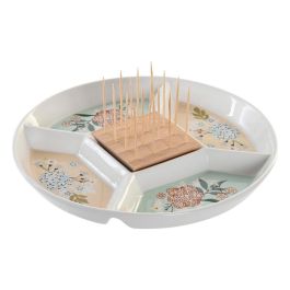 Bandeja de Aperitivos DKD Home Decor 23,5 x 23,5 x 3 cm Verde Gres Precio: 9.78999989. SKU: S3041113