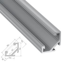 Perfíl Aluminio Tipo C 2,02M Perfíl Aluminio Tipo C 2,02M