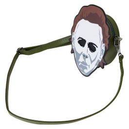 Loungefly Bolso Michael Myers Halloween Piel Vegana con Detalles Bordados y Que Brillan en la Oscuridad, Correa Ajustable