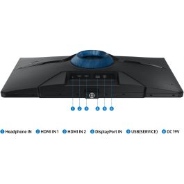 Samsung LS27BG400EUX Monitor Gaming 27" IPS Full HD 1920x1080 240Hz 1ms HDR10 FreeSync Premium G-Sync Compatible Negro