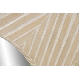 Espejo de pared Home ESPRIT Blanco Marrón Mosaico Tropical 100 x 4 x 100 cm