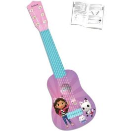 Lexibook LEX3380743105505 Mi Primera Guitarra Gabby y la Casa Mágica 53cm con Guía de Aprendizaje