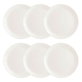 Set de Platos Luminarc Diwali 6 Unidades Blanco Vidrio (Ø 27 cm)