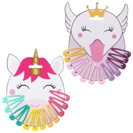 Tom et Zoe Juego De 12 Horquillas Para Pelo Con Diseños De Unicornio y Cisne