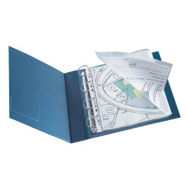 Q-connect Funda Multitaladro Din A4 Cristal 80 Micras Bolsa 25 Unidades Apertura Superior Lateral Izquierda