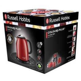 Russell Hobbs 24992-70 Hervidor Mini Colours Plus+ Rojo 1L, Ahorro de Energía, Diseño Compacto Russell Hobbs 24992-70 Hervidor Mini Colours Plus+ Rojo 1L, Ahorro de Energía, Diseño Compacto