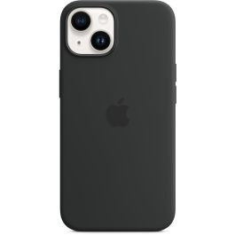 Apple MW5R3ZM/A Funda Silicone MagSafe para iPhone 14 - Protección Caídas y Rayones, Material Microfibra/Silicona, Color Midnight Negro