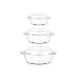 Set 3 Cacerolas Borosilicato 700 1000 1500Ml Vivalto 24X14CM (4 Unidades) Set 3 Cacerolas Borosilicato 700 1000 1500Ml Vivalto 24X14CM (4 Unidades)