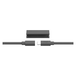 Logitech 950-000005 Cable de Extensión de Micrófono para Logitech MeetUp, Negro/Gris, 10 m