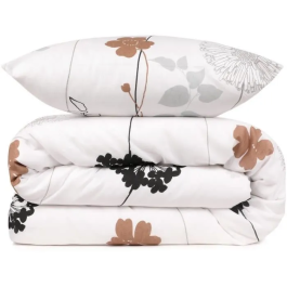 Juego de Cama Blanco 220x240 cm con 2 Fundas de Almohada 60x60 cm - 65% Algodón, 35% Poliéster - ASI8681181528631