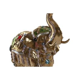 DKD Home Decor Figura de Elefante Moderno, Resina, Dorado, 12x23.5x24 cm DKD Home Decor Figura de Elefante Moderno, Resina, Dorado, 12x23.5x24 cm