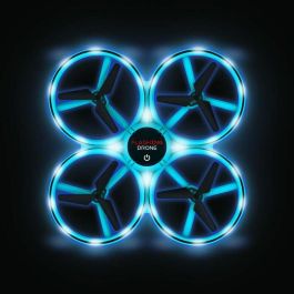 Flybotic Mini Drone con LED y Doble Mando (Clásico + Muñeca) - Looping 360, 17cm