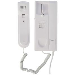 Scs Sentinel 3208D Intercomunicador de audio de 2 hilos con etiqueta luminosa, frontal de aluminio, liberación de puerta y transformador integrado